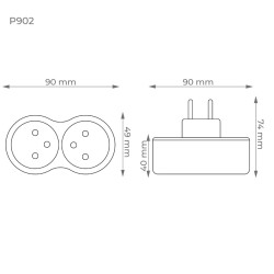 Zásuvka DPM P902W