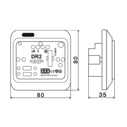 Dotykový regulátor osvetlenia ELEKTROBOCK DR2-S