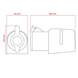 Zásuvka DPM 5p 32A 400V IP44 WS-GS-5-32A