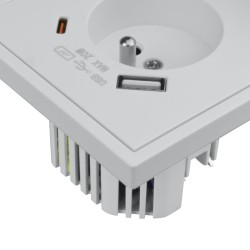 Zásuvka DPM MOXY MOX1036W biela