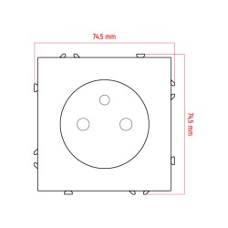 Zásuvka DPM MOXY MOX1011B čierna