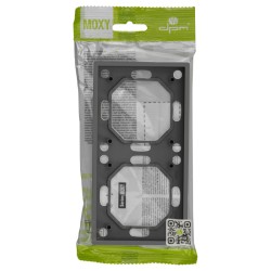 Dvojitý rámček DPM MOXY MOX1002B čierny