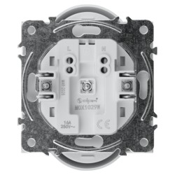 Dvojitá zásuvka DPM MOXY MOX1029W, biela
