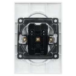 Dvojitá zásuvka ELECTROMALT OVAL OVA1029B, čierna