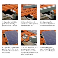 Strešný hák na uchytenie solárneho panelu VARIO 5.1 2x nastaviteľný