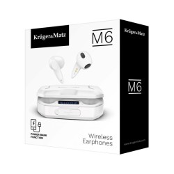 Slúchadlá Bluetooth KRUGER & MATZ M6 White