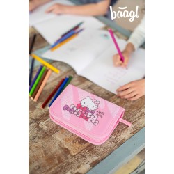 Jednopodlažný puzdro na ceruzky BAAGL Hello Kitty Sweet Leopard