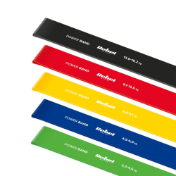 REBEL TPE Mini Band L 2,3-18,2kg 5ks mix farieb