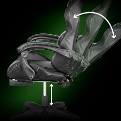 Herné kreslo KRUGER & MATZ GX-150 LED čierne