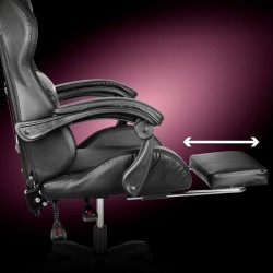 Herné kreslo KRUGER & MATZ GX-150 LED čierne