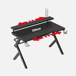 HUZARO Hero 5.0 Black 120cm herný stôl