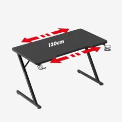 HUZARO Hero 2.5 Black 120cm herný stôl
