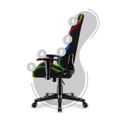 HUZARO Ranger 6.0 RGB Mesh herné kreslo pre deti