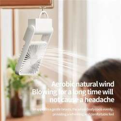 Mini prenosný ventilátor HOCO HX123, biely
