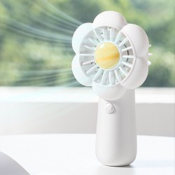 Mini ručný ventilátor LLD-F83F, biely