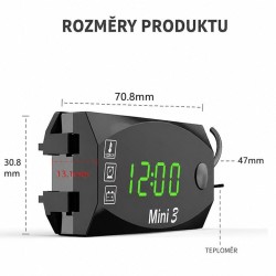 Multifunkčný digitálny displej pre motocykel STU 35608 3 v 1