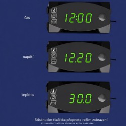 Multifunkčný digitálny displej pre motocykel STU 35608 3 v 1