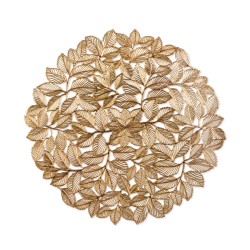 Prestieranie – zlaté – metalický efekt – okrúhle – PVC – 38 cm