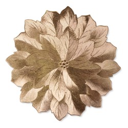 Prestieranie – zlaté – metalický efekt – kvet – PVC – 38 cm
