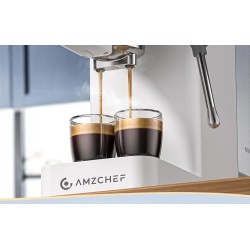 Pákový kávovar AMZCHEF CE-EM3131-WT, biely