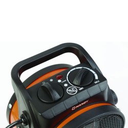 Dielenský ohrievač - PTC - 1000 / 2000 W - oranžová/čierna