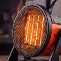 Dielenský ohrievač - PTC - 1000 / 2000 W - oranžová/čierna