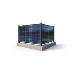 Rozširujúca konštrukcia plota pre 1 solárny panel