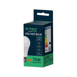 Žiarovka LED E27 10,5 W A60 biela teplá V-TAC VT-2112