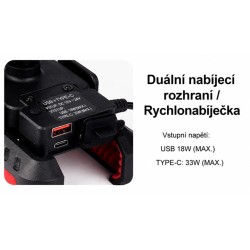 Vodotesný držiak na telefón na bicykel/motocykel CARCLEVER r16USBC s USB nabíjačkou