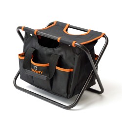 2 v 1 polyesterová taška a stolička - 40 x 29 x 31 cm - 6+1 vreciek