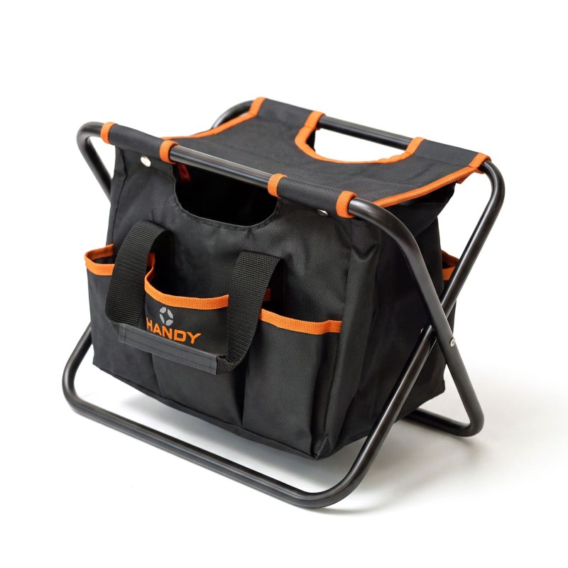 2 v 1 polyesterová taška a stolička - 40 x 29 x 31 cm - 6+1 vreciek