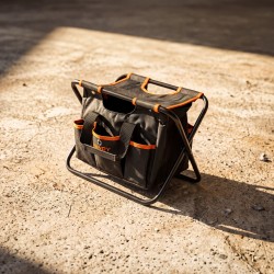 2 v 1 polyesterová taška a stolička - 40 x 29 x 31 cm - 6+1 vreciek