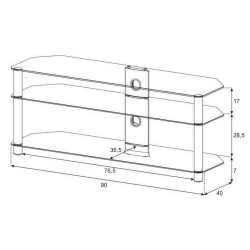 VYP304 TV-HIFI stolík