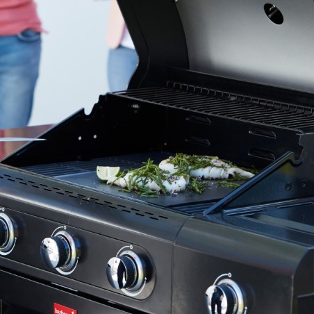 Barbecook BC-GAS-2073 Plynový gril Siesta 412 Graphite s úložným priestorom, bočný horák, 132x56x118cm