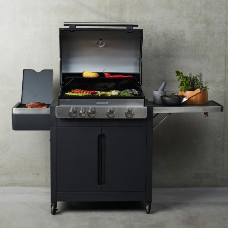 Plynový gril Barbecook BC-GAS-2038 Stella 4311 s úložným priestorom, infračervený bočný horák, 174x59x119cm
