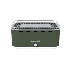 Barbecook BC-CHA-1018 Stolný gril na drevené uhlie Carlo, zelený, 44x33x21cm