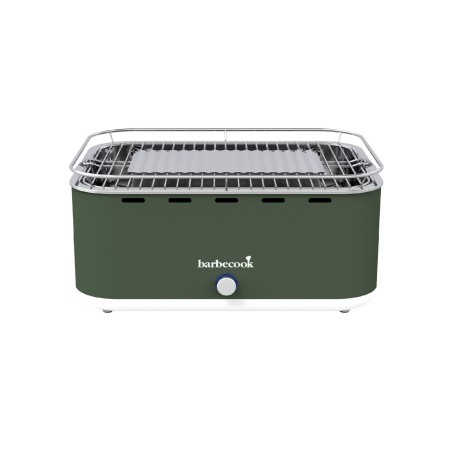 Barbecook BC-CHA-1018 Stolný gril na drevené uhlie Carlo, zelený, 44x33x21cm