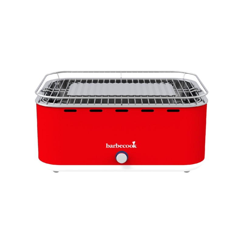 Barbecook BC-CHA-1019 Stolný gril na drevené uhlie Carlo, červený, 44x33x21cm