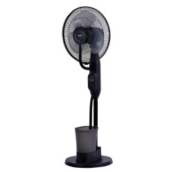 Ventilátor s parou, čierny, 75 W