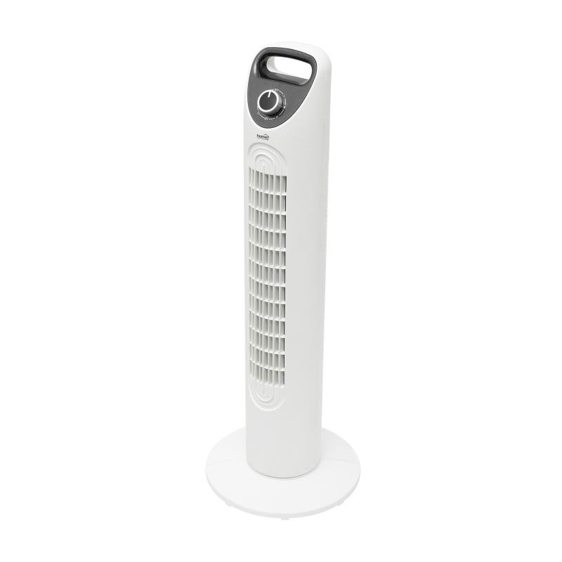 Stĺpový ventilátor, biela farba, 79 cm, 45 W