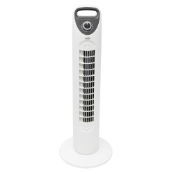 Stĺpový ventilátor, biela farba, 79 cm, 45 W