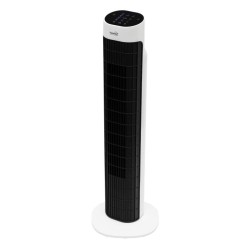 Stĺpový ventilátor s diaľkovým ovládačom, čierna farba, 79 cm, 45 W