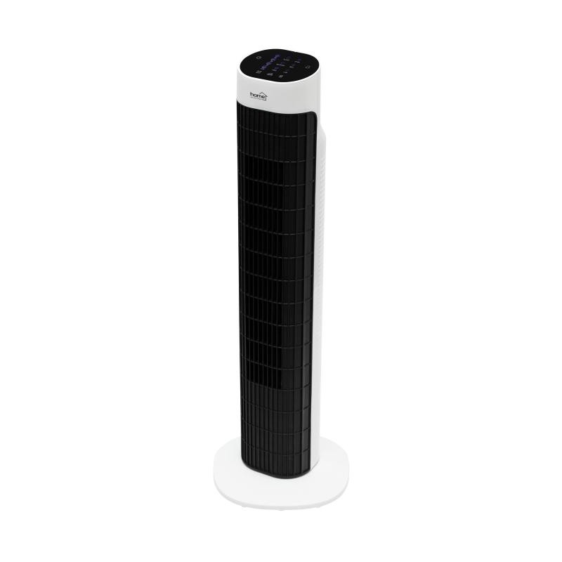 Stĺpový ventilátor s diaľkovým ovládačom, čierna farba, 79 cm, 45 W