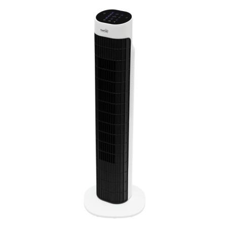 Stĺpový ventilátor s diaľkovým ovládačom, čierna farba, 79 cm, 45 W
