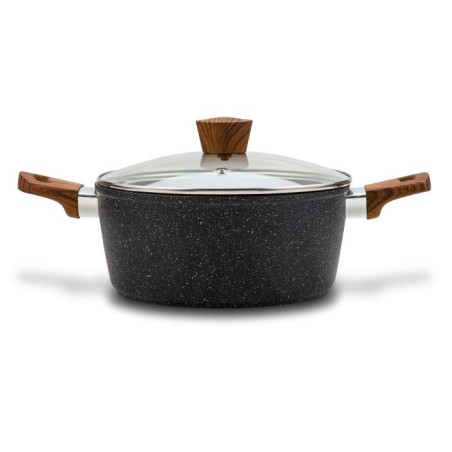 Hrniec "Nature" s nepriľnavým kamienkovým povrchom 24 cm