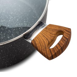 Hrniec "Nature" s nepriľnavým kamienkovým povrchom 24 cm