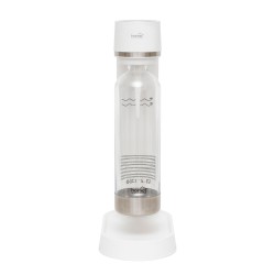 Výrobník sódy, biela/inox, 1000 ml prémiová fľaša