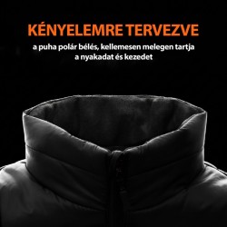THAW THA-APR-0004-G vyhrievaná vesta, veľkosť M, 4 vyhrievacie zóny, 3 stupne, vodoodpudivá vrstva, s externým akumulátorom