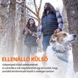 THAW THA-APR-0004-G vyhrievaná vesta, veľkosť M, 4 vyhrievacie zóny, 3 stupne, vodoodpudivá vrstva, s externým akumulátorom