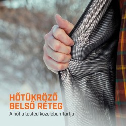THAW THA-APR-0005-G vyhrievaná vesta, veľkosť L, 4 vyhrievacie zóny, 3 stupne, vodoodpudivá vrstva, s externým akumulátorom